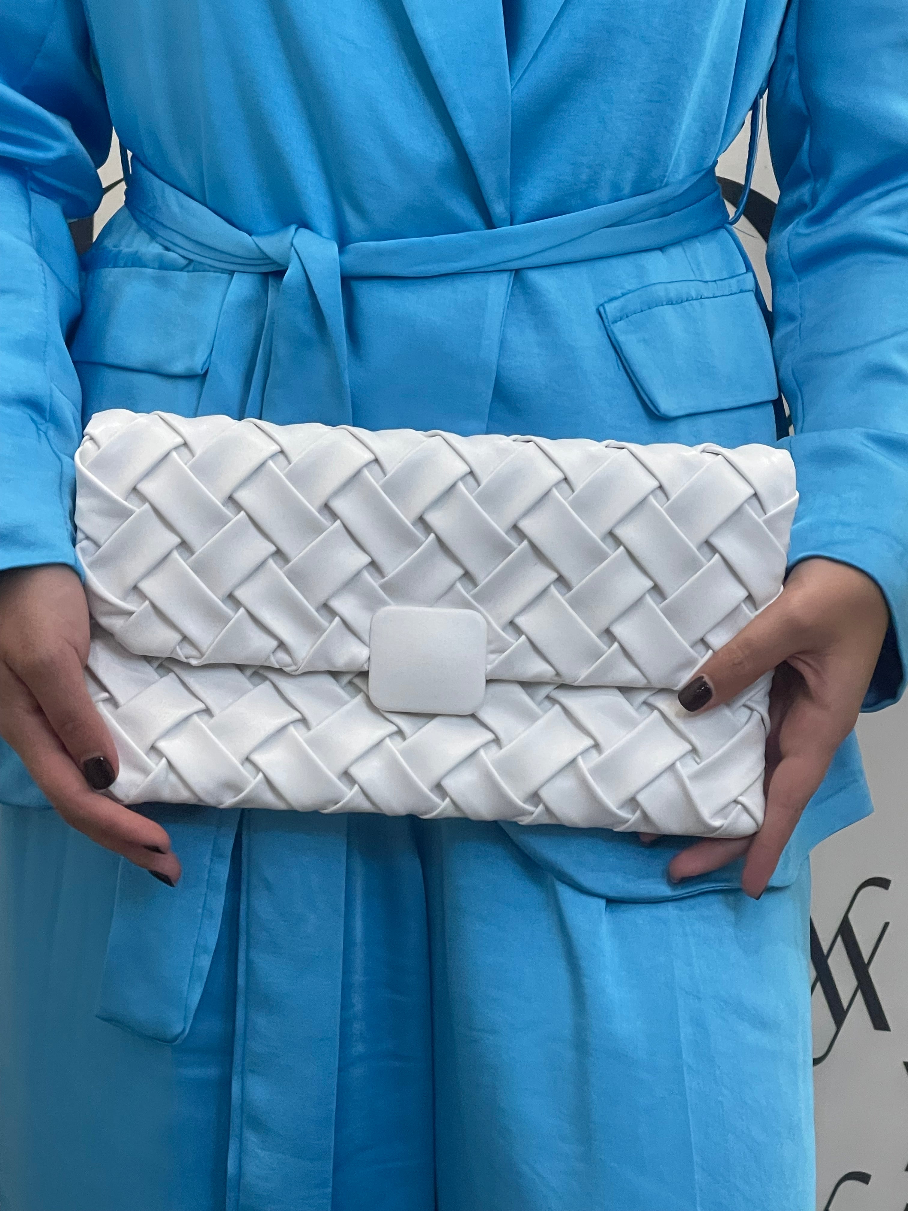 Borsa clutch in eco-pelle