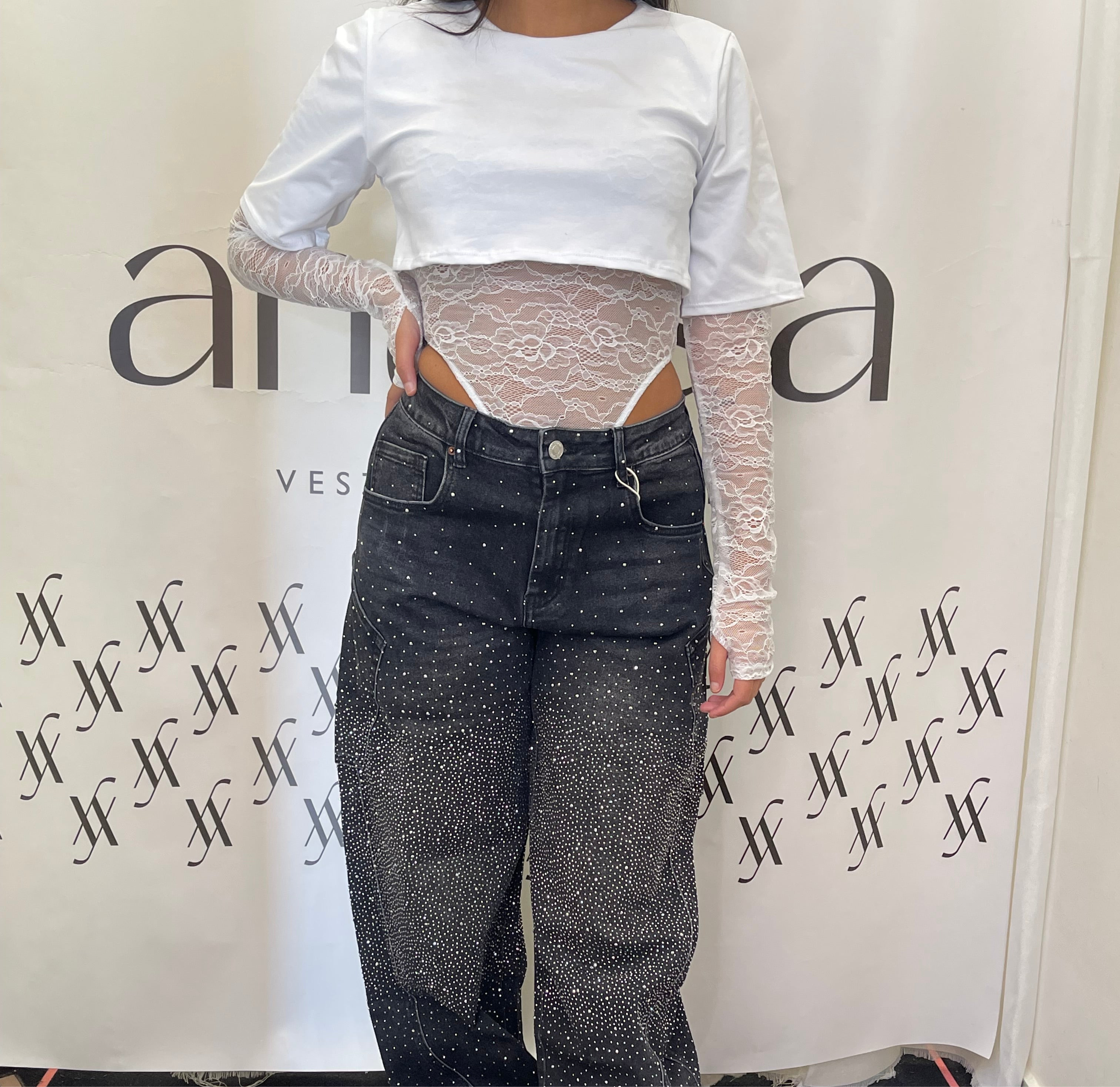 Body pizzo bianco
