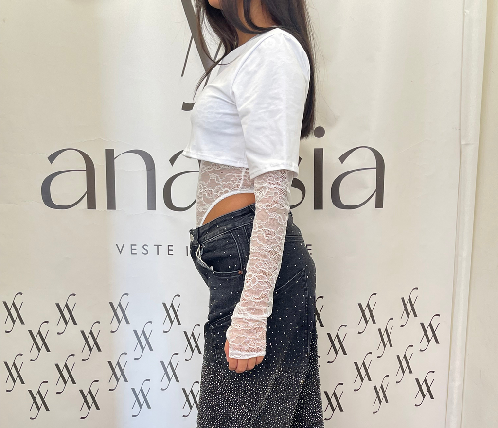 Body pizzo bianco