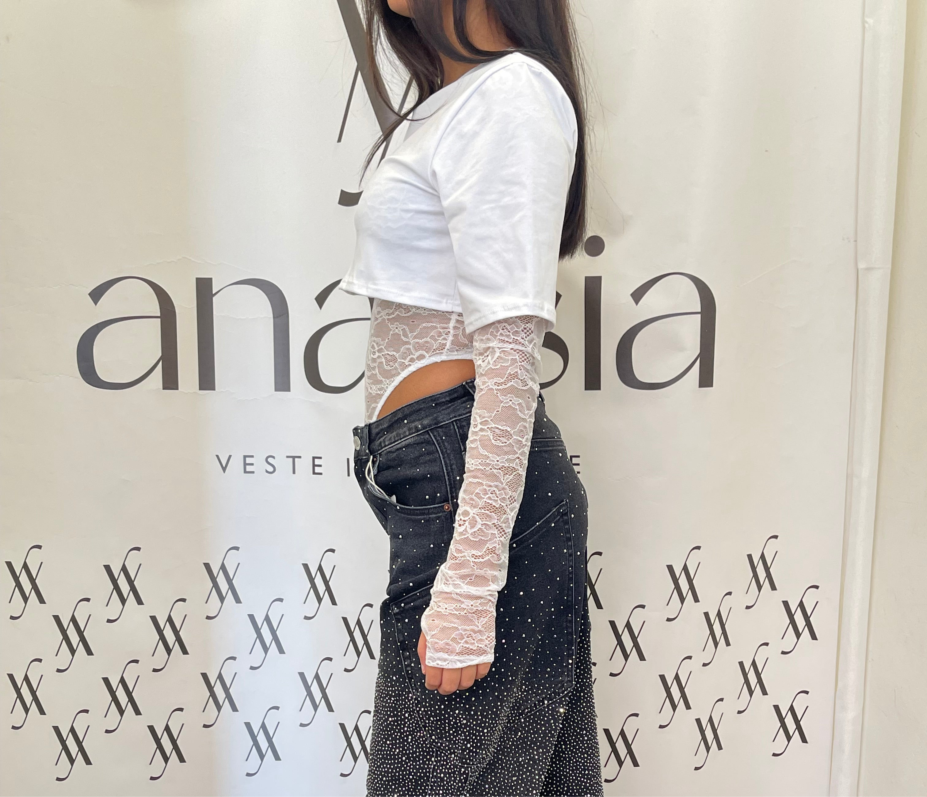 Body pizzo bianco